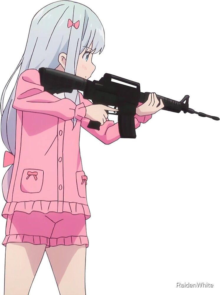 Anime Aesthetic Girl With Gun