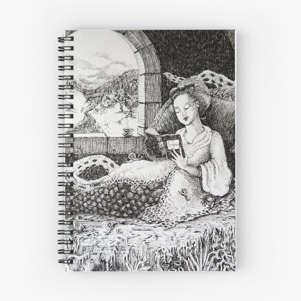 Item preview, Melusine Reading Dante's Inferno designed and sold by Fiona McDonald.