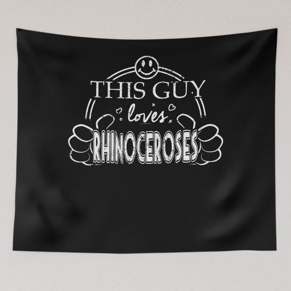 Item preview, Guy Loves Rhinoceroses Shirt Vertabrate Zoology Shirt designed and sold by shoppzee.