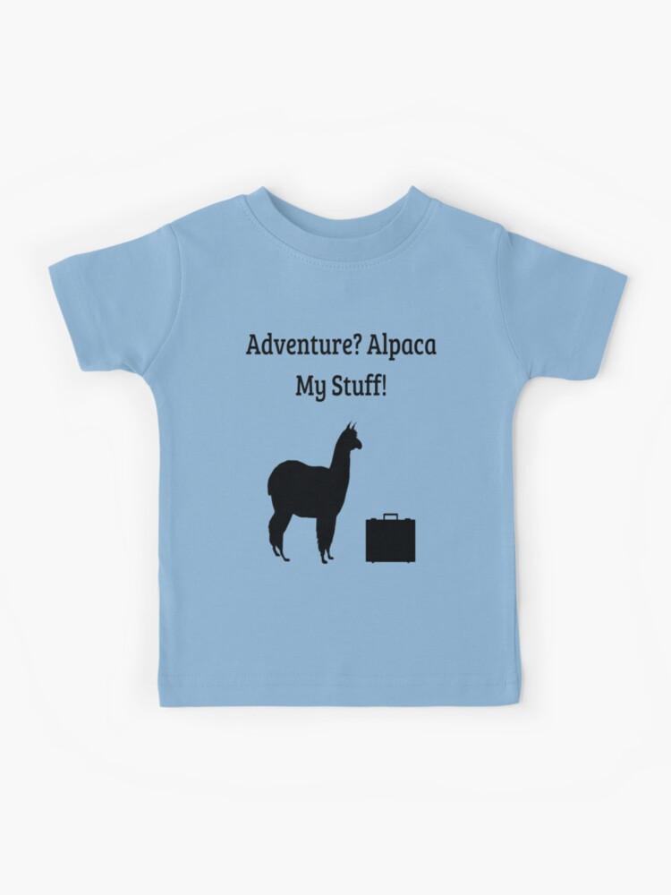 Abenteuer Alpaka meine Sachen Kinder T Shirt