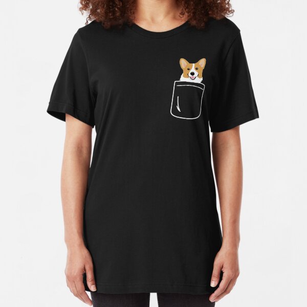Dog in Pocket Slim Fit T-Shirt