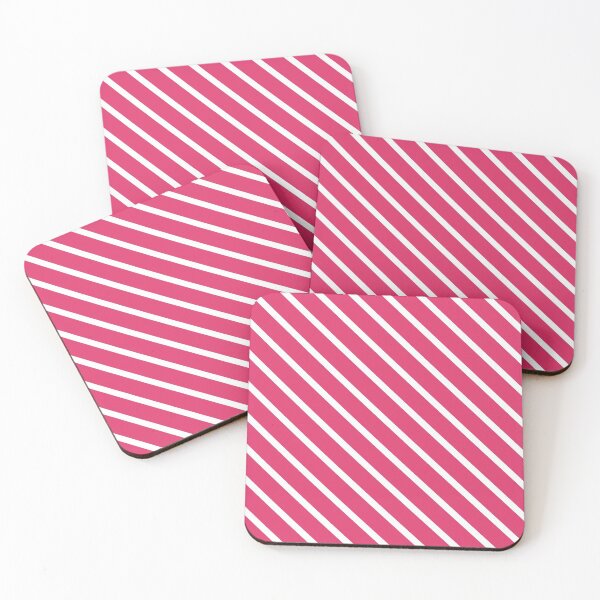 Item preview, Pink Freesia Diagonal Stripes designed and sold by Moonshine Paradise.