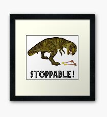 Tyrannosaurus Rex is Stoppable Framed Print