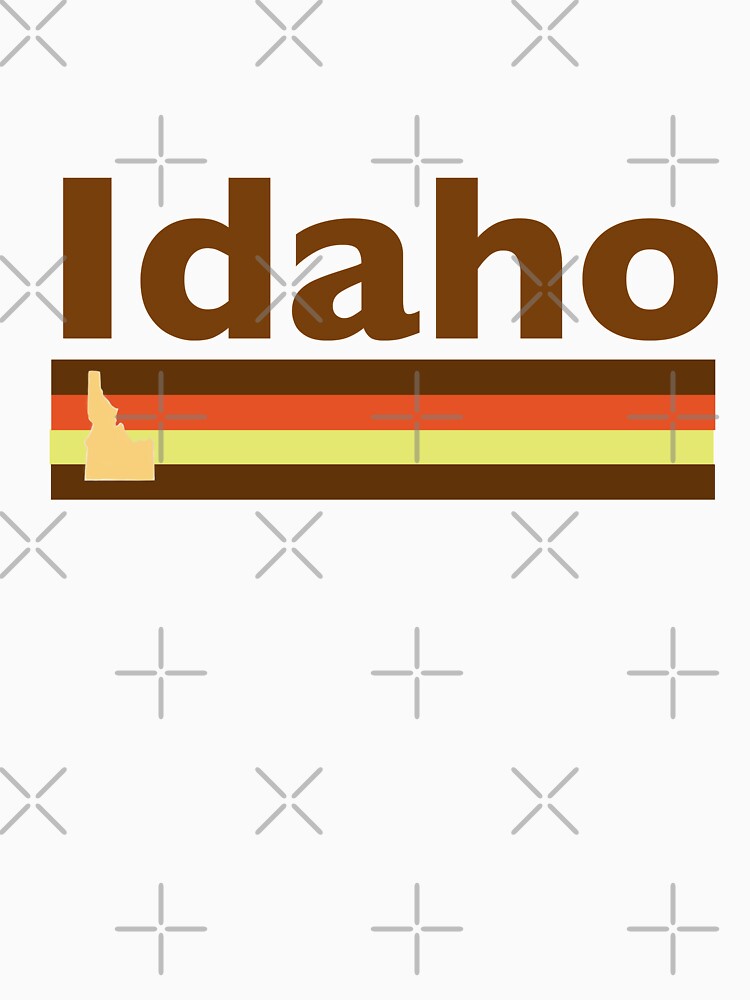 Idaho Vintage Pattern Retro Idaho State T Shirt For Sale By Jennifermac Redbubble Idaho 8001