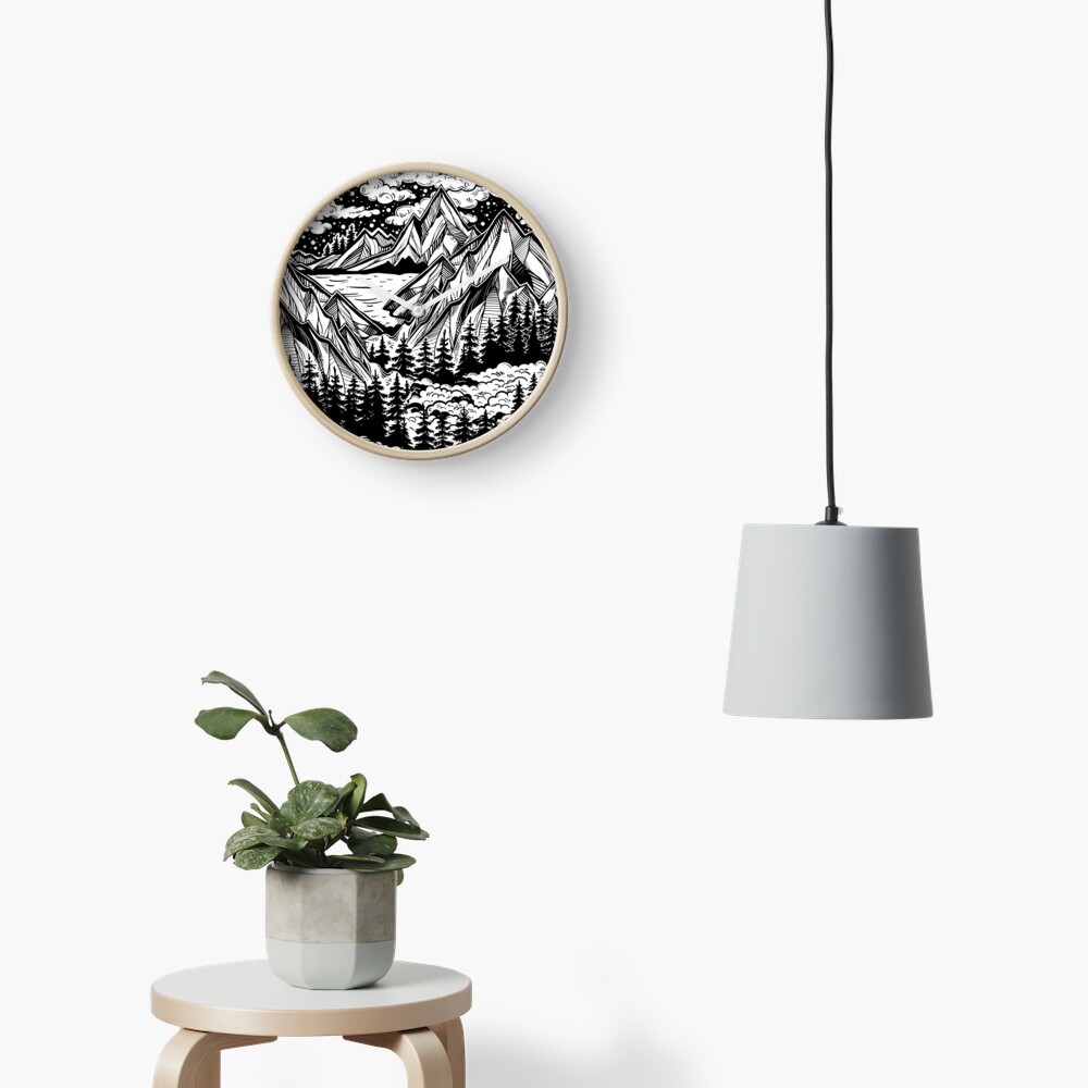 Vintage outdoors nature. Clock