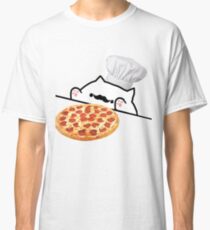 Bongo Cat Pizza Chef Classic T-Shirt