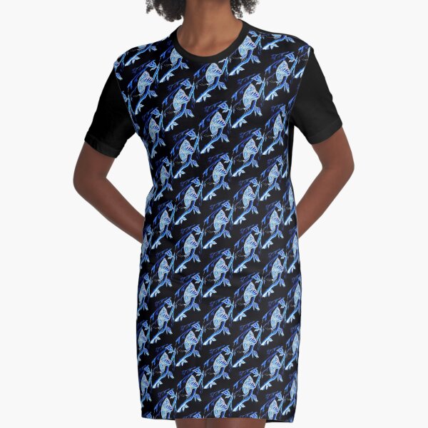 Wings of a Butterfly Graphic T-Shirt Dress