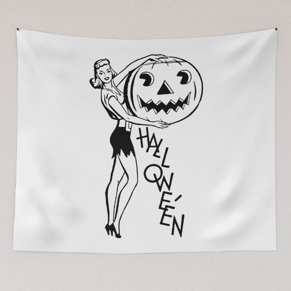 Item preview, HALLOWEEN RETRO WOMAN designed and sold by FrenchFactory.