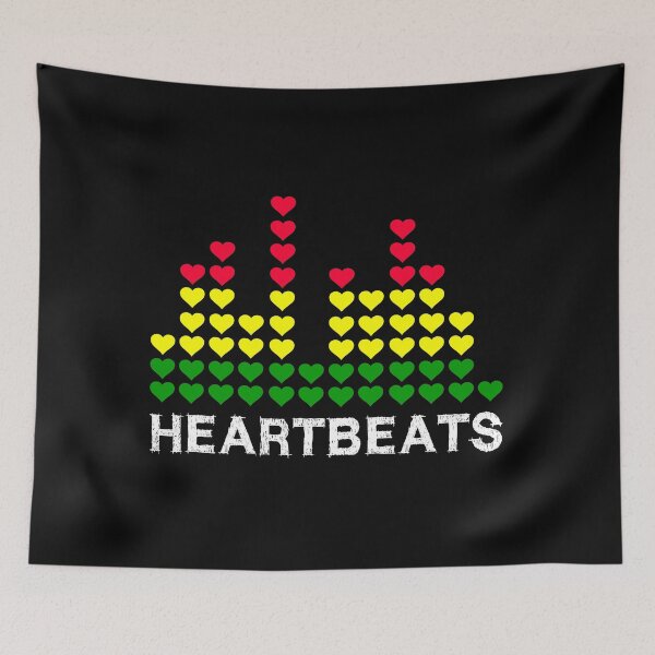 Artikelvorschau, Heartbeats Equalizer (weiß) entworfen und verkauft von Letters shop Leo.