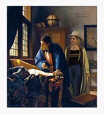 The Doctor and Vermeer's Geographer Photographic Print