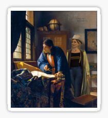 The Doctor and Vermeer's Geographer Sticker