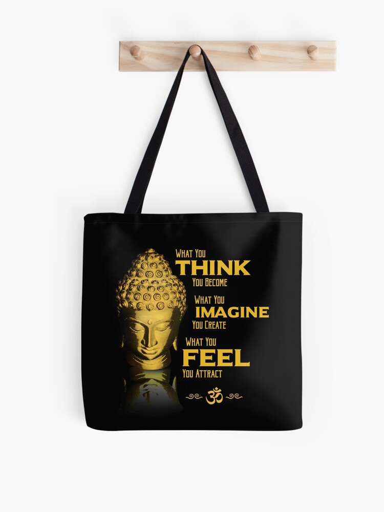 Buddha Quotes Buddhist Meditation Yoga Spiritual Peace Gifts Tote Bag