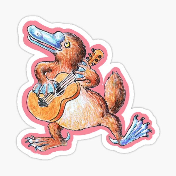 Platypus Minstrel Sticker