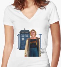 13th Doctor Women's Fitted V-Neck T-Shirt