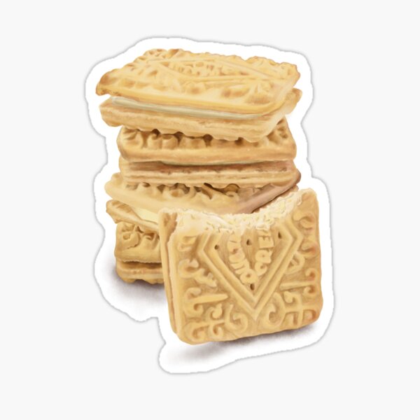 Custard Cream Stack Sticker