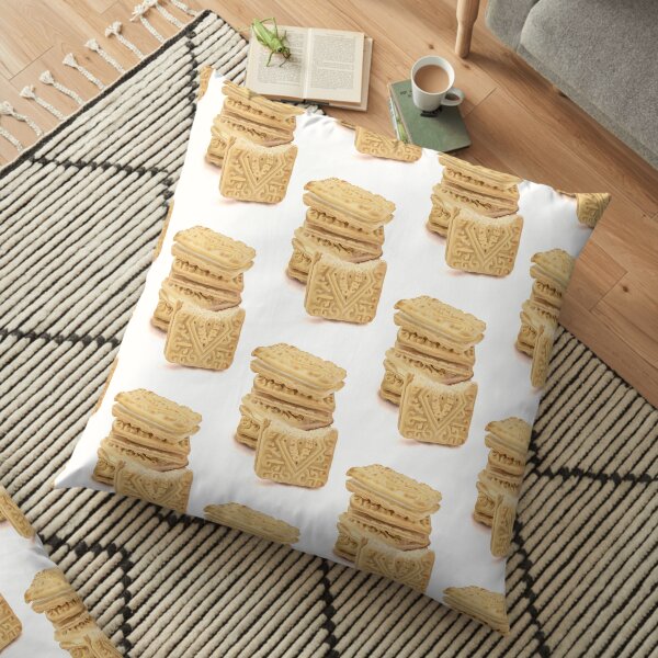 Custard Cream Stack Floor Pillow