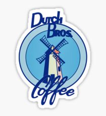 Blue windmill Dutch bros t shirt design websites Sticker