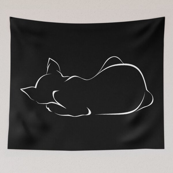 Item preview, Sleeping cat (black version) designed and sold by lents.
