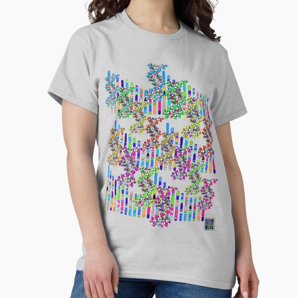 Aperçu de l'œuvre "Human Genome Double Helix" © créée et vendue par Lisa Clark - Thinker Collection STEM Art and MORE.