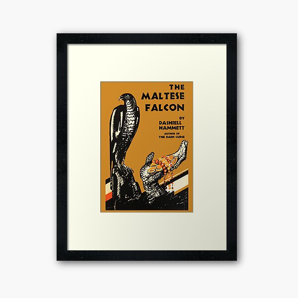 The Maltese Falcon Dashiell Hammet First Edition Cover Framed Art Print