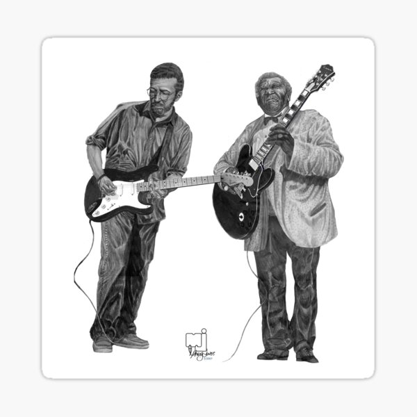 Clapton/King Sticker