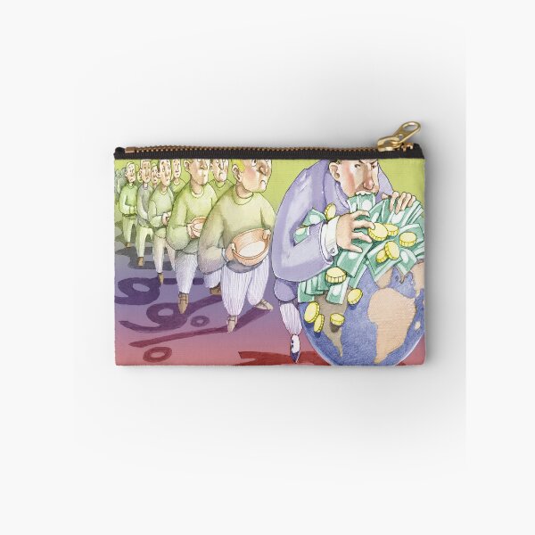 Item preview, economy of the few against the many ones metaphor of financial worls satirical illustration symbol of rich and poor people designed and sold by nuvolanevicata.