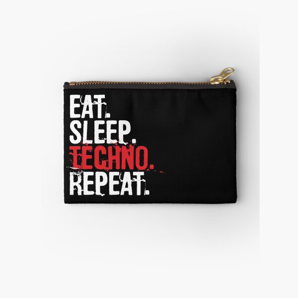 Item preview, Eat Sleep Techno Repeat Music Lover Gift Funny Quote  designed and sold by alenaz.