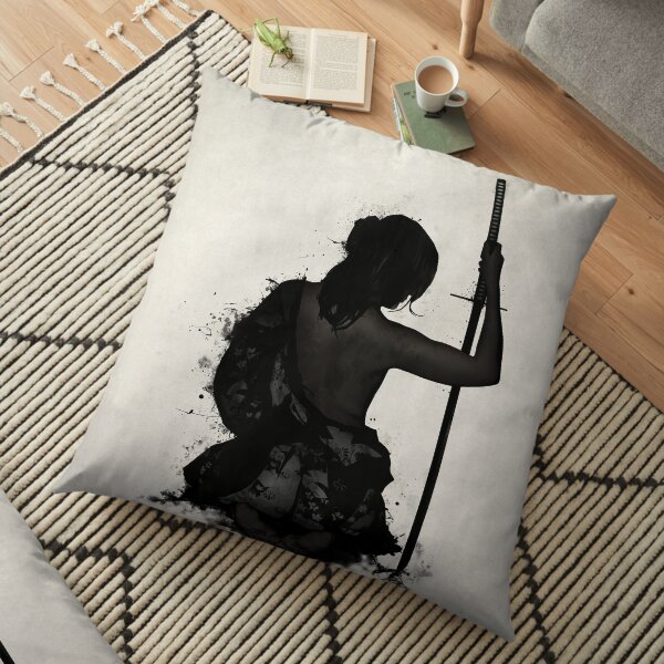 Female Samurai - Onna Bugeisha Floor Pillow
