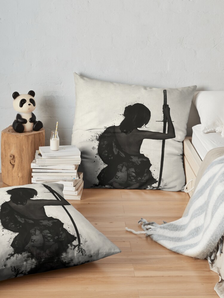 Alternate view of Female Samurai - Onna Bugeisha Floor Pillow