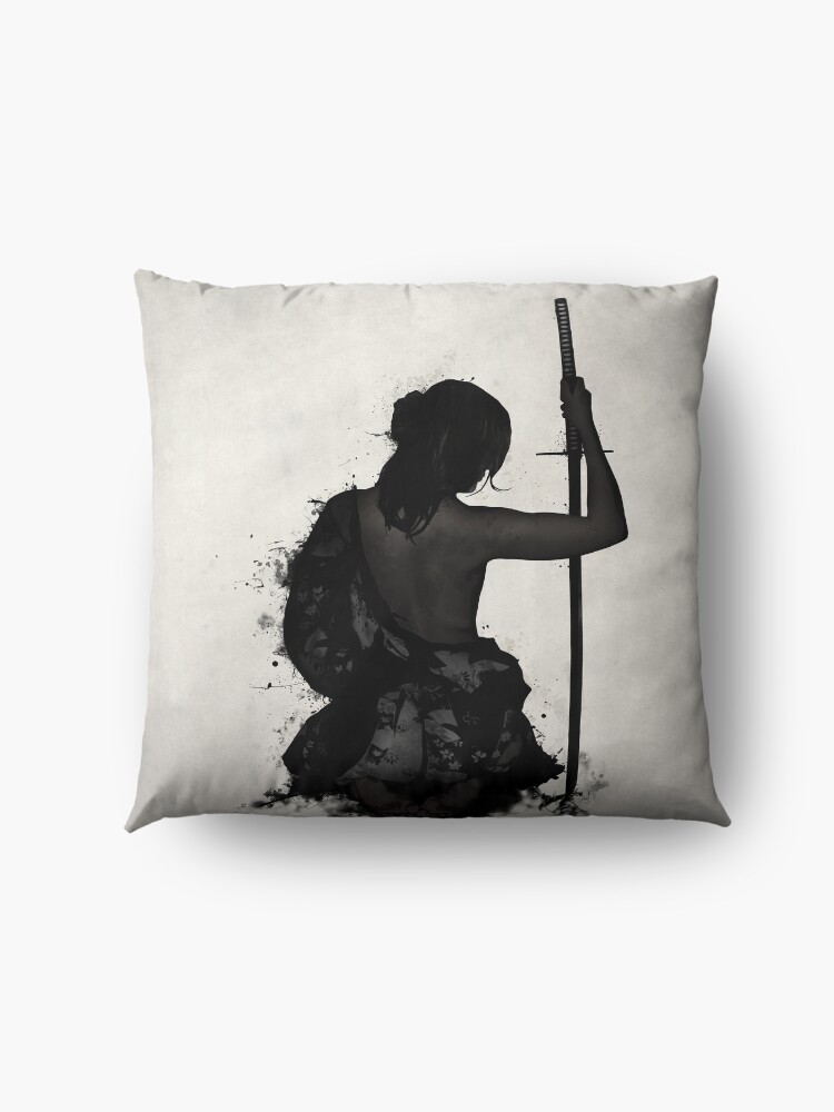 Alternate view of Female Samurai - Onna Bugeisha Floor Pillow