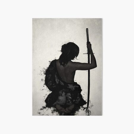 Female Samurai - Onna Bugeisha Art Board Print