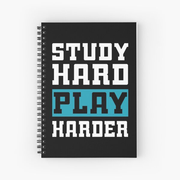 Study Hard Play Harder - Video Games Hardcover Journal for Sale by drakouv