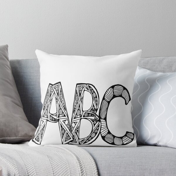 Item preview, Tall Black and White ABC designed and sold by KazM.