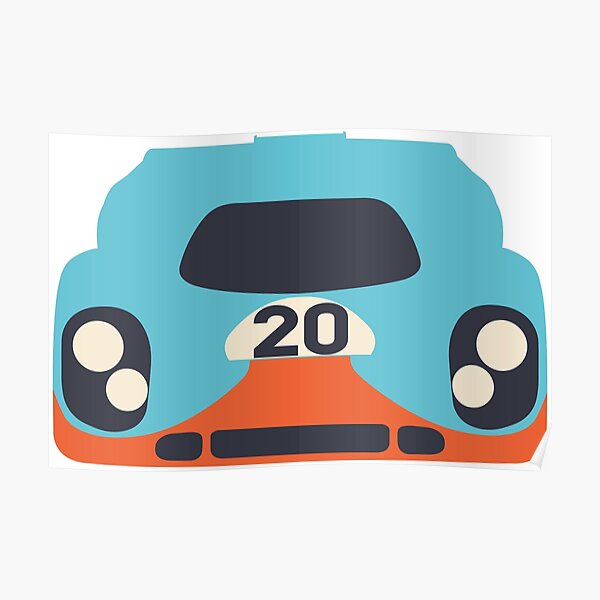 Le Mans Porsche Poster