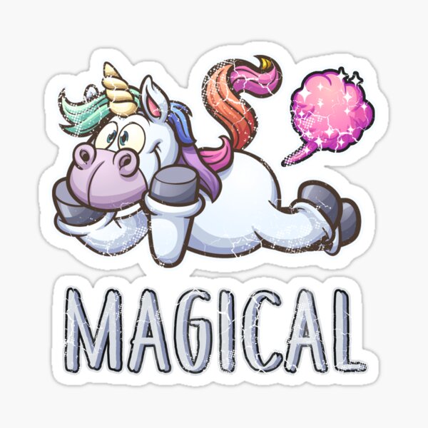 Sticker Einhorn Furz Redbubble