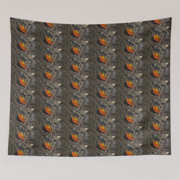 Item preview, Submerged Beauty - Sunny Ripples on a Vibrant Multicolour Cherry Leaf designed and sold by Georgia Mizuleva.