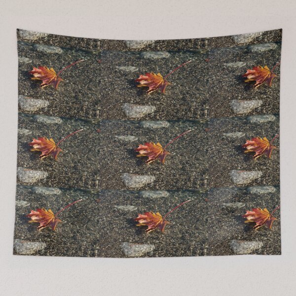 Item preview, Gently Floating Autumn - Colorful Maple Leaf in the Lake designed and sold by Georgia Mizuleva.