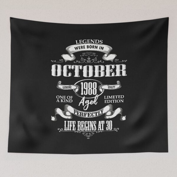 Item preview, 30th BIRTHDAY OCTOBER VOL. 1988 SHIRT designed and sold by fatshirt.