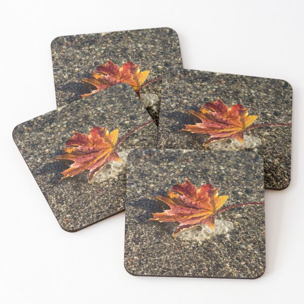 Item preview, Gently Floating Autumn - Multicoloured Maple Leaf in the Lake designed and sold by Georgia Mizuleva.