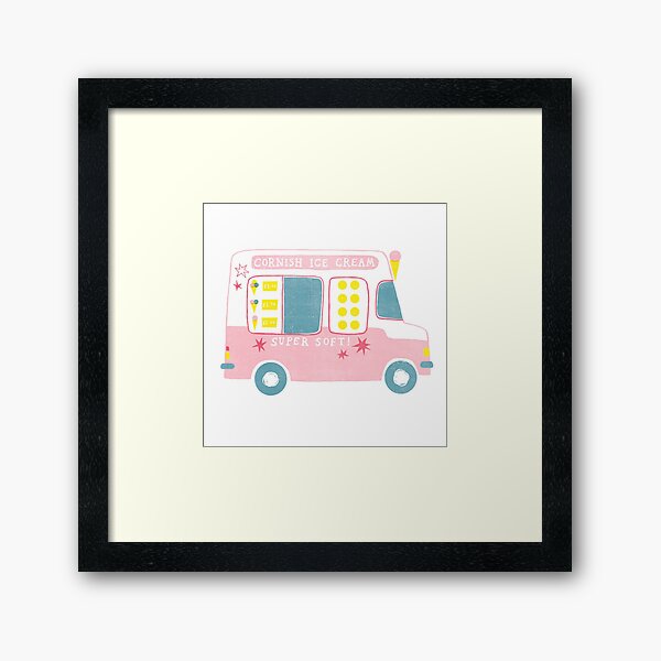 Ice Cream Van Framed Art Print