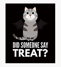 American Shorthair Halloween Trick or Treat Photographic Print