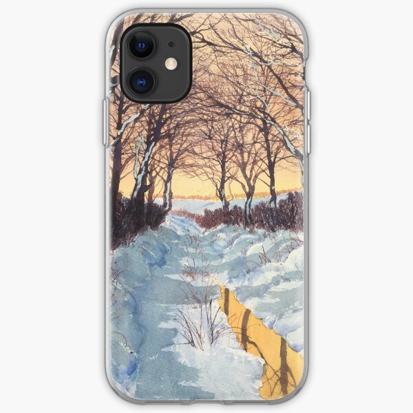 Tunnel of Trees in Winter iPhone Soft Case