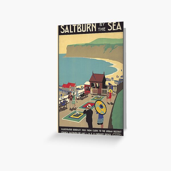 Artikel-Vorschau von Saltburn durch das Meer, England-Weinlese-Reise-Plakat, designt und verkauft von vintagevivian.