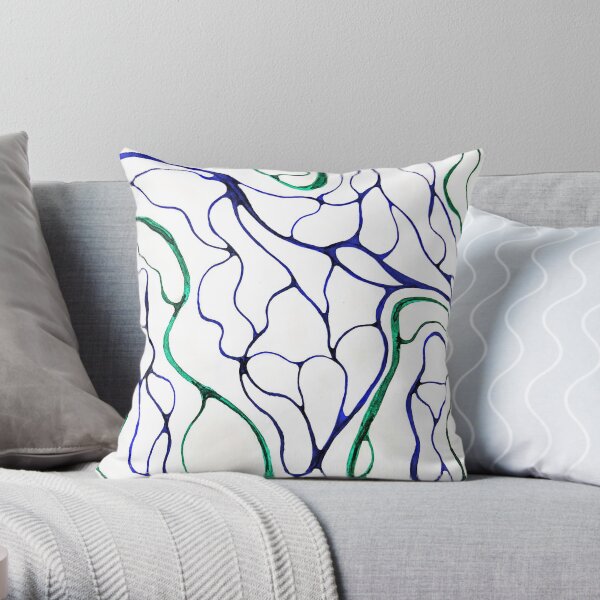 Bends in the road Throw Pillow