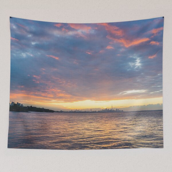 Item preview, Just Before Sunrise - Toronto Skyline Under Spectacular Clouds designed and sold by Georgia Mizuleva.