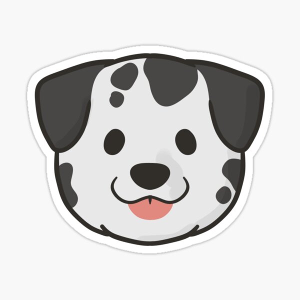 "Dalmatian Face" Sticker for Sale by ncdoggGraphics Redbubble