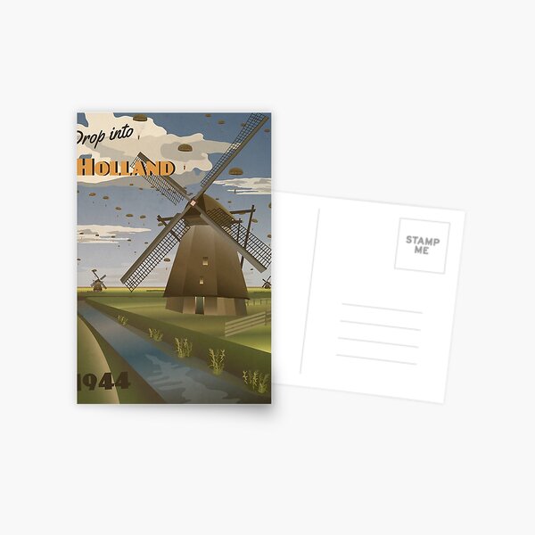 Holland 1944 "Operation Market Garden Travel Poster" Postcard