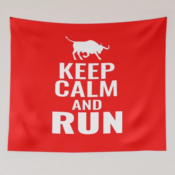 Item preview, Taurus Keep Calm and Run designed and sold by tarek25.