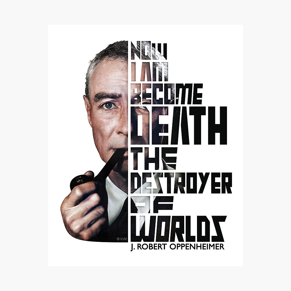 J Robert Oppenheimer 1959 Colorized Art Poster By Kai Studio Redbubble