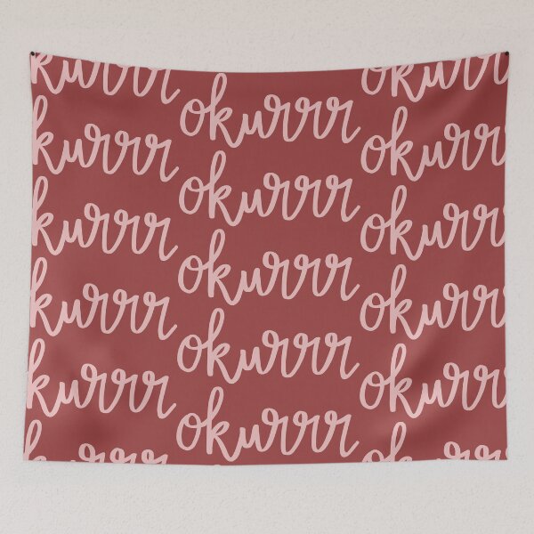 Item preview, Okurrr pink script designed and sold by rachelszo.